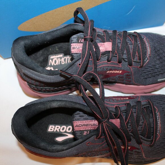 NIB SAUCONY WOMEN'S ADRENALINE GTS 21 BLACK PINK RUNNING SNEAKERS SZ 8 - Picture 4 of 6